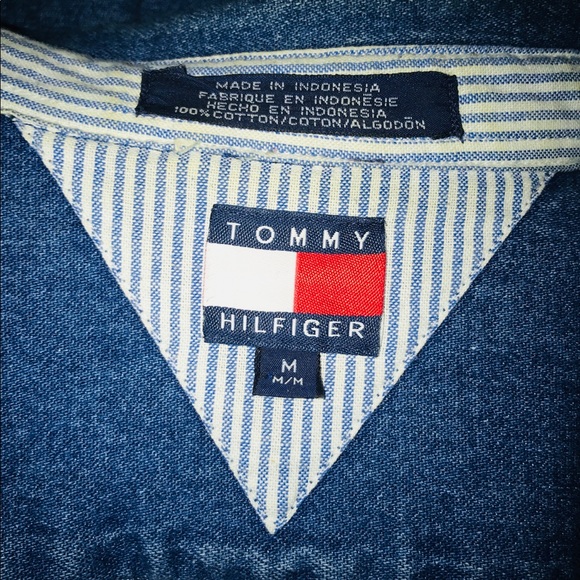 Tommy Hilfiger light denim button up - Picture 4 of 4
